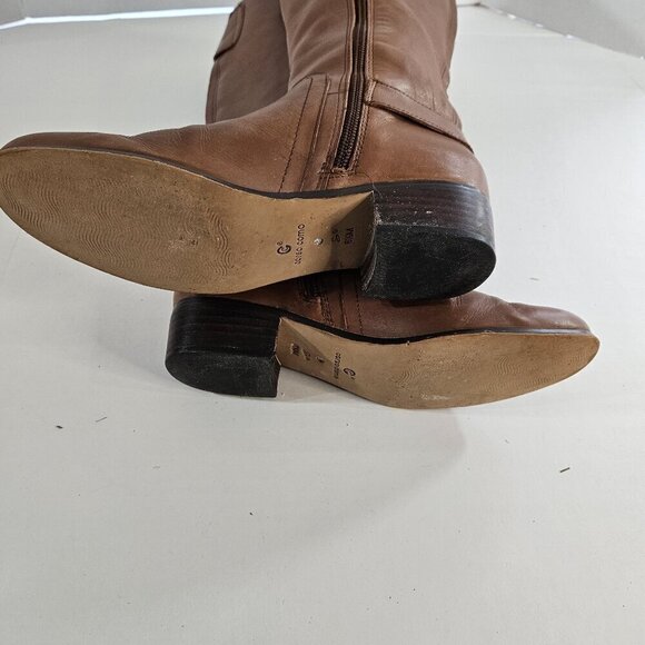 Corso Como Brown Women's Tall Equestrian Leather Riding Boots Size 6.5 - Picture 6 of 7
